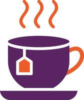 illustrazione del design dell'icona del vettore del tè