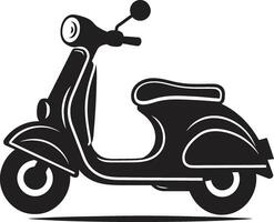 dettagliato scooter planimetria vettore scooter consegna servizio icone