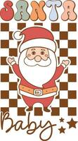 Groovy Natale design fascio vettore