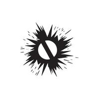 logo di astratto icona vettore silhouette isolato design palla