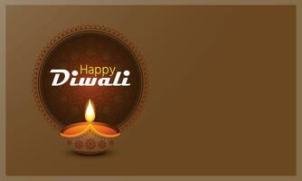 contento Diwali con Diwali dia, Diwali celebrazione inviare, vettore illustrazione design.