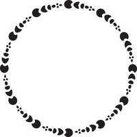 cornice monogramma cerchio vettore