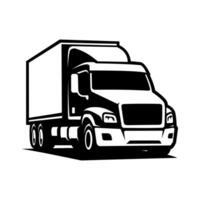 silhouette di un' semi camion illustrazione vettore