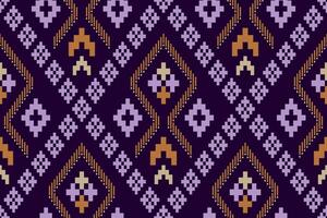 viola attraversare punto tradizionale etnico modello paisley fiore ikat sfondo astratto azteco africano indonesiano indiano senza soluzione di continuità modello per tessuto Stampa stoffa vestito tappeto le tende e sarong vettore