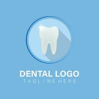 salutare dente, dentale cura clinica logo, vettore illustrazione. pulito dentale Salute e orale igiene manifesto design.