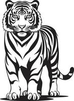 astratto tigre nel vettore artistico espressione geometrico tigre vettore abilità artistica
