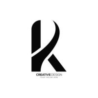 lettera rk o kr iniziale moderno unico forma monogramma logo idea vettore