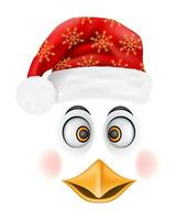 Natale pinguino nuovo anno vacanza simbolo vettore illustrazione isolato su bianca sfondo
