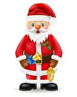 nuovo anno e Natale Santa Claus vettore illustrazione isolato su bianca sfondo