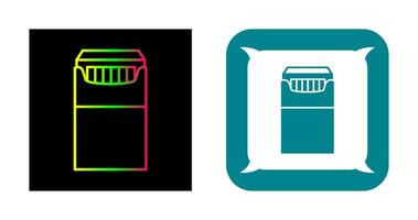 unico pacchetto di sigarette vettore icona