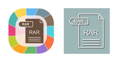 rar vettore icona