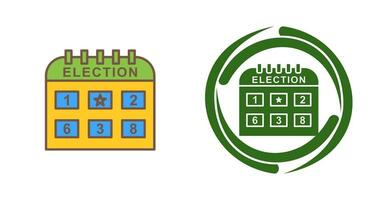 elezione giorno vettore icona