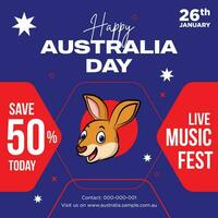 Australia giorno aviatore sconto design vettore