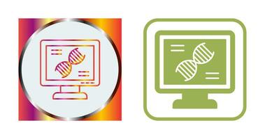 dna test vettore icona