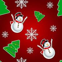 astratto bellezza natale e capodanno seamless pattern background vettore