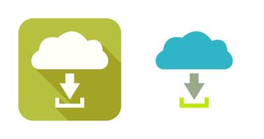 unico Scarica a partire dal nube vettore icona