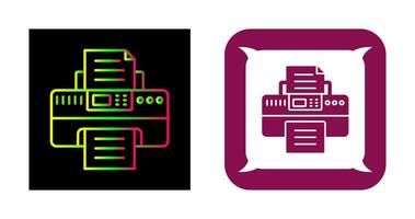 icona di vettore della stampante