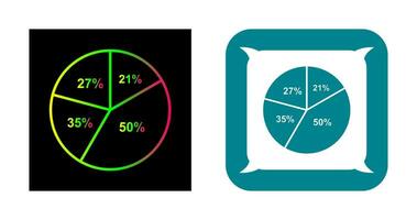 icona vettore grafico a torta