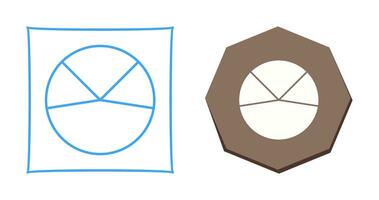 torta grafico analisi vettore icona
