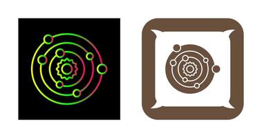 solare sistema vettore icona