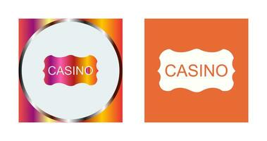 casinò cartello vettore icona