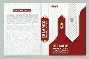 Arabo libro copertina design vettore rivista copertina pagina islamico libro copertina opuscolo