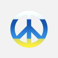 simbolo di pace fra Ucraina e Russia. no guerra vettore