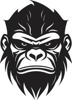 nature re nero vettore logo regale primate maestà monocromatico simbolo