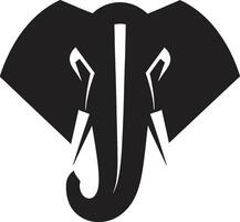 elefante vettore logo icona per un' natura fotografo elefante vettore logo icona per un elefante amante