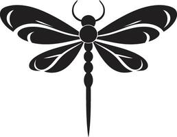 eleganza nel volo libellula logo vettore nightwing libellula emblema
