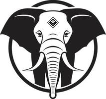 elefante logo con solido colore un' grassetto e di forte impatto design elefante logo con pendenza colore un' moderno e dinamico design vettore