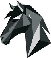 destriero silhouette maestà minimalista emblema animali selvatici grazia nel semplicità vettore cavallo