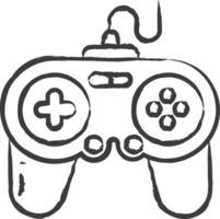 gamepad mano disegnato vettore illustrazione