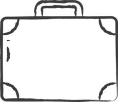 valigia mano disegnato vettore illustrazione