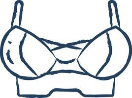 reggiseno mano disegnato vettore illustrazione