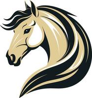 safari sentinella nel monocromatico cavallo emblema elegante equino eccellenza emblematico arte design vettore