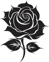 simbolo di gli amori eccellenza monocromatico design floreale serenata nel semplicità logo simbolo vettore