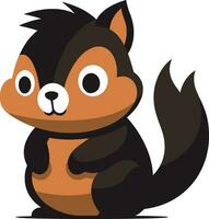 scoiattolo logo icona per artista scoiattolo logo icona per scrittore vettore
