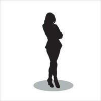 donne silhouette vettore