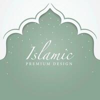 islamico sfondo design. saluto carta, striscione, manifesto. vettore illustrazione.
