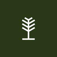 natura logo design concetto. semplice grassetto moderno albero logo minimo icona di astratto albero foglia. moderno vettore illustrazione piazza forma albero. grassetto minimalista logo.