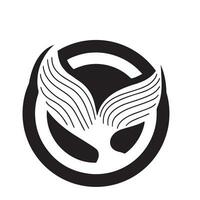 semplice nero orca balena animale modello logo creativo design. uccisore subacqueo animale. logo per attività commerciale, identità e marchio. vettore