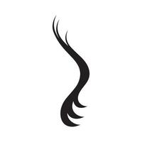 bellissimo capelli onda astratto logo design.logo per attività commerciale, salone, bellezza, parrucchiere, cura. vettore