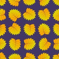 autunno senza soluzione di continuità sfondo con colorato le foglie. design per autunno stagione manifesti, involucro documenti e vacanze decorazioni. vettore illustrazione