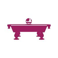 un' logo di snooker tavolo icona piscina tavolo vettore silhouette biliardo tavolo isolato