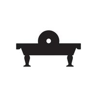 un' logo di snooker tavolo icona piscina tavolo vettore silhouette biliardo tavolo isolato design
