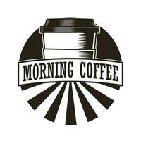 caffè tazza Vintage ▾ logo design modello vettore