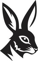 nero vettore coniglio un' logo quello è Hopping bene nero vettore coniglio un' logo quello è sicuro per girare teste