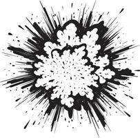 BAM vettore abilità artistica esplosivo emblema nel nero comico libro urto nero logo design con esplosione
