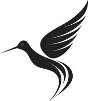elegante colibrì simbolo design colibrì vettore opera d'arte